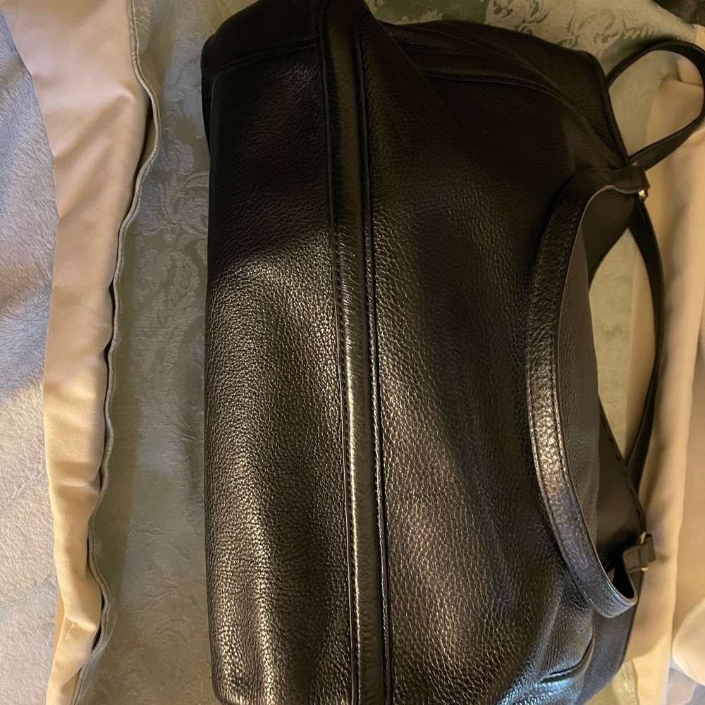 Tory Burch Shoulder Black Bag Pebbled Leather - Picture 4 of 9